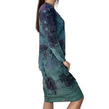 Load image into Gallery viewer, Hand Dyed 1980s Silk Vintage Dress
