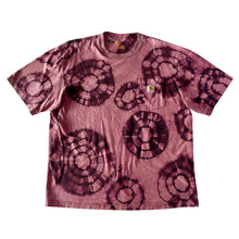 Load image into Gallery viewer, Maroon & Pink Shibori Bleach Dyed Carhartt T-Shirt Short Sleeve Size Large