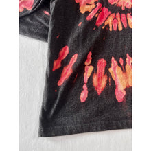 Load image into Gallery viewer, Black & Pink Spiral Reverse Dyed Carhartt T-Shirt Long Sleeve Size Large