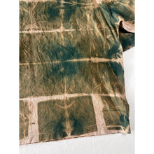 Load image into Gallery viewer, Green & Tan Shibori Bleach Dyed Carhartt T-Shirt Long Sleeve Size Large