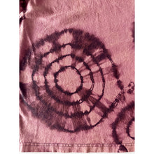 Load image into Gallery viewer, Maroon & Pink Shibori Bleach Dyed Carhartt T-Shirt Short Sleeve Size Large