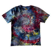 Load image into Gallery viewer, Rainbow Ice Dye Carhartt T-Shirt Short Sleeve Size Small