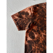 Load image into Gallery viewer, Black & Orange Bleach Dyed Carhartt T-Shirt Short Sleeve Size Large