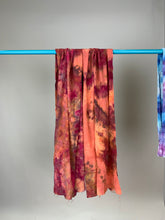 Load image into Gallery viewer, Orange Purple and Black Cotton Scarf