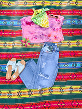 Load image into Gallery viewer, Hand Painted Silk Mini Scarf