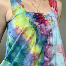 Load image into Gallery viewer, Tie Dye Vintage 1970s Embroidered Summer Dress