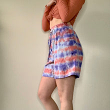 Load image into Gallery viewer, Tie Dye High Waisted Cotton Shorts