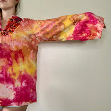 Load image into Gallery viewer, Hand Dyed Embroidered Boho Blouse