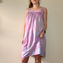 Load image into Gallery viewer, Hand Dyed Pale Purple Vintage Lounge Dress