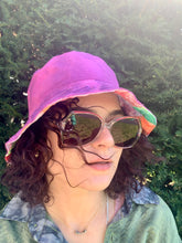 Load image into Gallery viewer, Wild Watermelon - Popping Pink Lining - Patchwork Bucket Hat