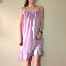 Load image into Gallery viewer, Hand Dyed Pale Purple Vintage Lounge Dress