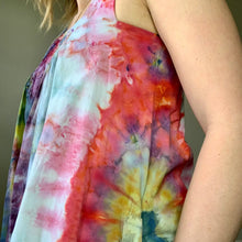 Load image into Gallery viewer, Tie Dye Vintage 1970s Embroidered Summer Dress