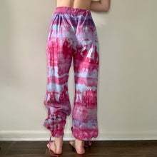 Load image into Gallery viewer, Pink and Blue Cotton Harem Pants