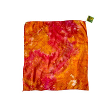 Load image into Gallery viewer, Pink and Orange Ice Dyed Vintage Scarf