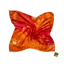 Load image into Gallery viewer, Pink and Orange Ice Dyed Vintage Scarf