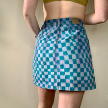 Load image into Gallery viewer, Hand Painted Checker Print Vintage Skirt