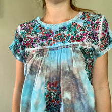 Load image into Gallery viewer, Hand Dyed Embroidered Cotton Blouse