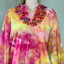 Load image into Gallery viewer, Hand Dyed Embroidered Boho Blouse