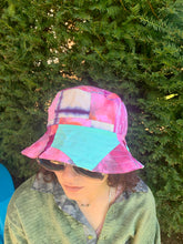 Load image into Gallery viewer, Berry Blend - Popping Pink Lining - Patchwork Bucket Hat
