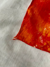 Load image into Gallery viewer, Pink and Orange Ice Dyed Vintage Scarf