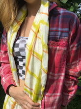 Load image into Gallery viewer, Tie Dyed Silk Extra Long Scarf