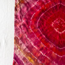 Load image into Gallery viewer, Vintage Hand Dyed Silk Scarf Pink Purple Orange 22"
