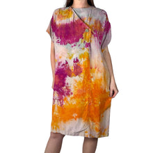 Load image into Gallery viewer, Hand Dyed Vintage 1980s Silk Shift Dress
