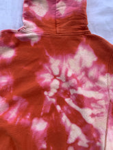 Load image into Gallery viewer, Reverse Tie Dyed Orange and Pink Hoodie Sweatshirt
