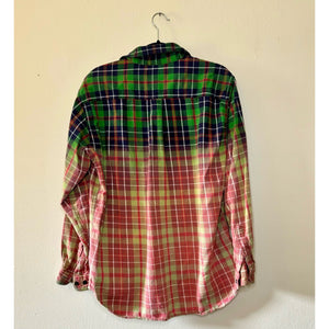 Bleach Dipped Vintage Flannel