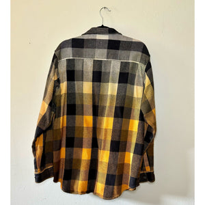 Ombre Dip Dyed Vintage Flannel