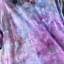 Load image into Gallery viewer, Vintage 1970s Hand Dyed Cotton Smocked Boho Blouse

