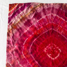 Load image into Gallery viewer, Vintage Hand Dyed Silk Scarf Pink Purple Orange 22"
