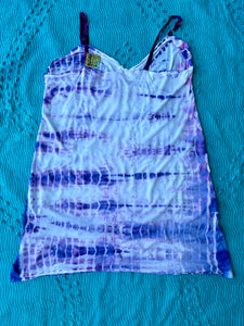 Purple Shibori Slip Dress