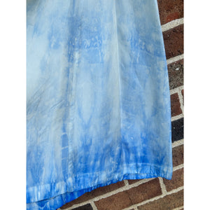Antique Hand Dyed Slip Dress Ombré Blue Shibori