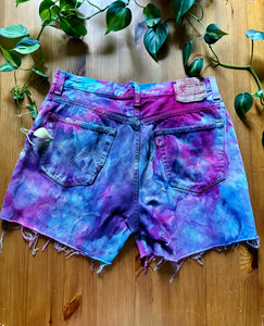 Ice Dyed Vintage Levi Cut Off Shorts