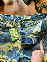 Load image into Gallery viewer, Reverse Tie Dye Levi Denim Cut Off Shorts
