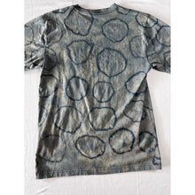 Load image into Gallery viewer, Blue Shibori Bleach Dyed Carhartt T-Shirt Short Sleeve Size Small
