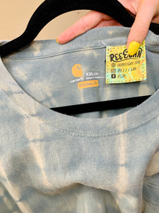 Reverse Shibori Dyed Carhartt T-shirt