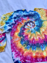 Load image into Gallery viewer, Rainbow Spiral Hand Dyed Crewneck Sweatshirt
