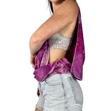 Load image into Gallery viewer, Vintage 1970s Hand Ice Dyed Silk Beaded Scarf Blouse
