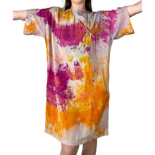Load image into Gallery viewer, Hand Dyed Vintage 1980s Silk Shift Dress
