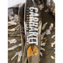 Load image into Gallery viewer, Green &amp; Blue Spiral Reverse Dyed Carhartt T-Shirt Long Sleeve Size Large
