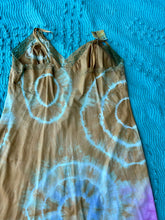 Load image into Gallery viewer, Orange Pink and Teal Shibori Dyed Slip Dress
