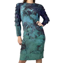 Load image into Gallery viewer, Hand Dyed 1980s Silk Vintage Dress
