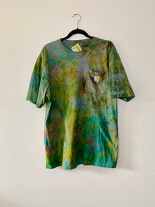 Green Ice Dyed Carhartt T-shirt