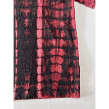 Load image into Gallery viewer, Black &amp; Pink Shibori Bleach Dyed Carhartt T-Shirt Short Sleeve Size Small
