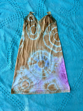 Load image into Gallery viewer, Orange Pink and Teal Shibori Dyed Slip Dress
