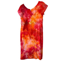 Load image into Gallery viewer, Vintage 1950s Hand Dyed Cotton Floral Lace Dress
