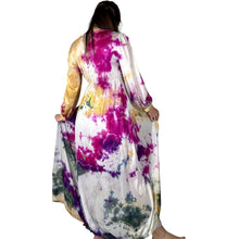 Load image into Gallery viewer, Vintage 1960s Hand Dyed Pink Orange Blue Duster
