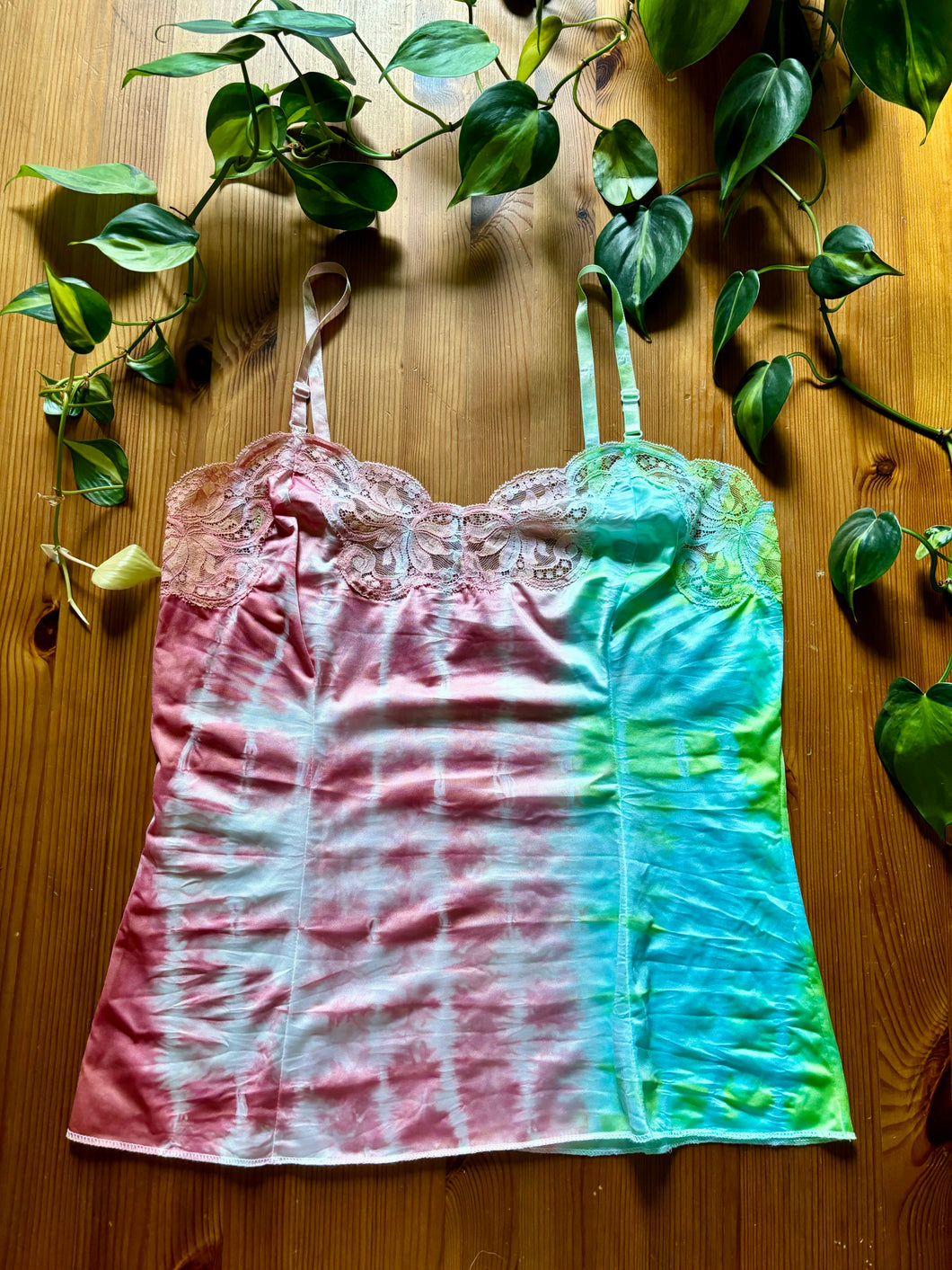 Split Dyed Vintage Nylon Tank Top